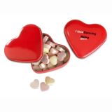 Caja de Caramelos Metálica con Forma de Corazón