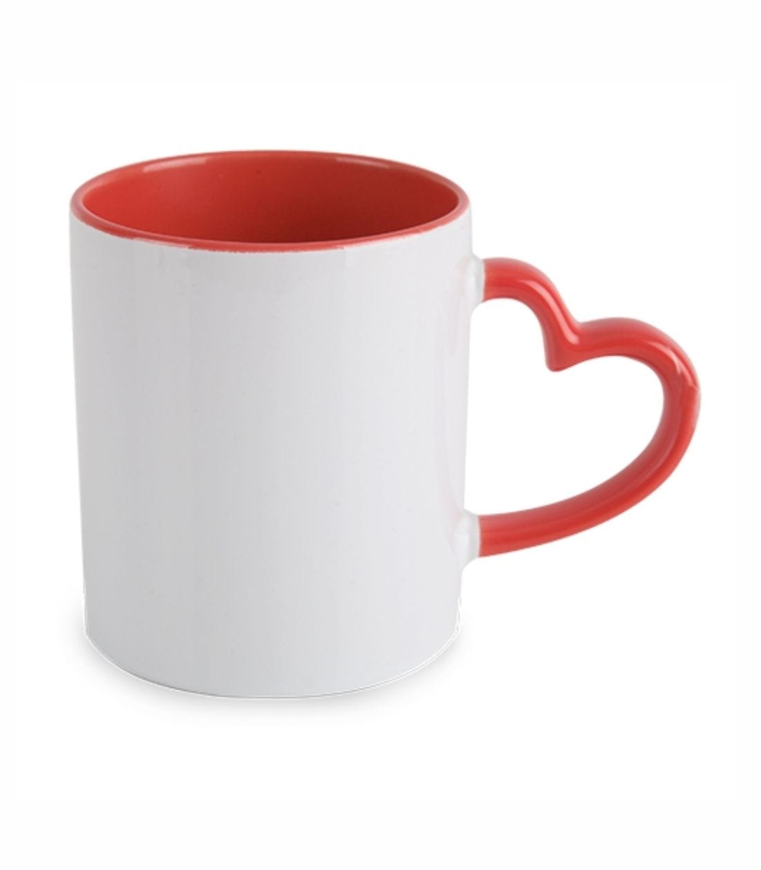 Mug Original con asa en Forma de Corazón personalizable