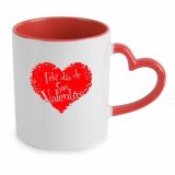 Mug Original con asa en Forma de Corazón personalizable