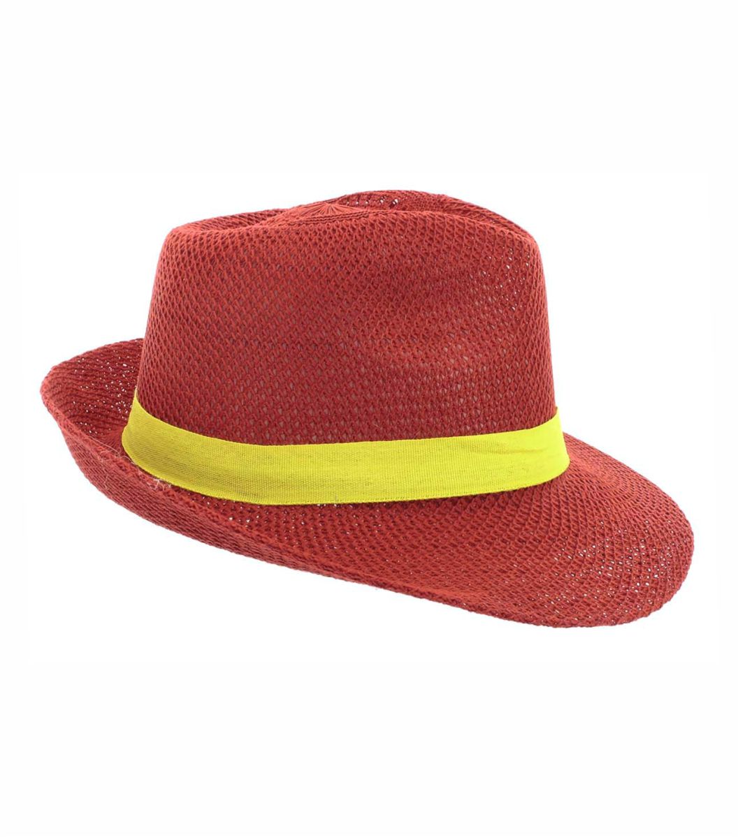 Sombrero Ala Ancha rojo Publicitario