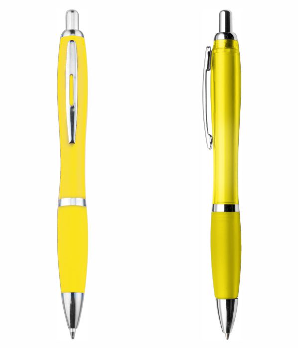 Bolígrafo Plástico Publicitario. Amarillo. Regalos Publicitarios