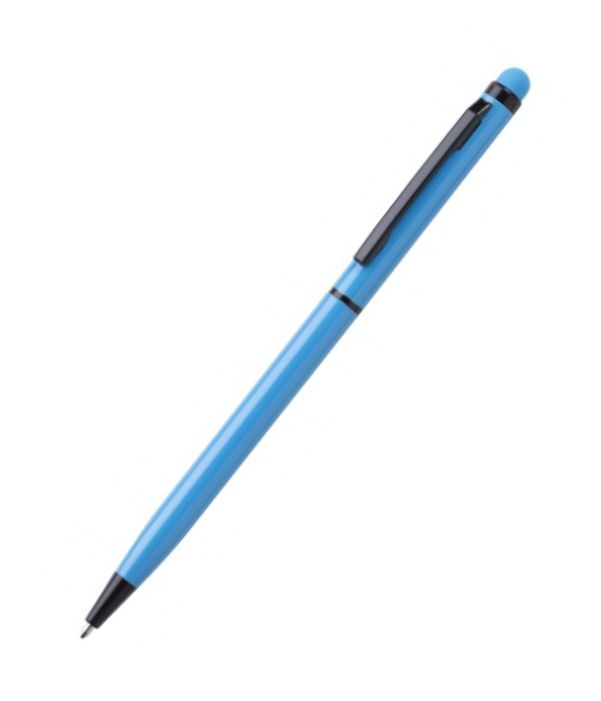 Bolígrafo Aluminio Touch Azul Claro