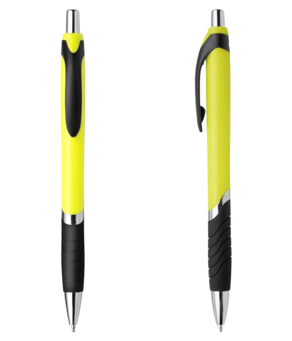 Bolígrafo Plástico Personalizable. Amarillos. Regalos Publicitarios