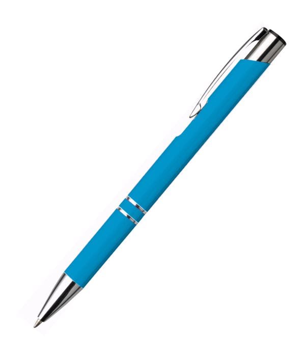Bolígrafo Publicitario Metal. Azul Claro