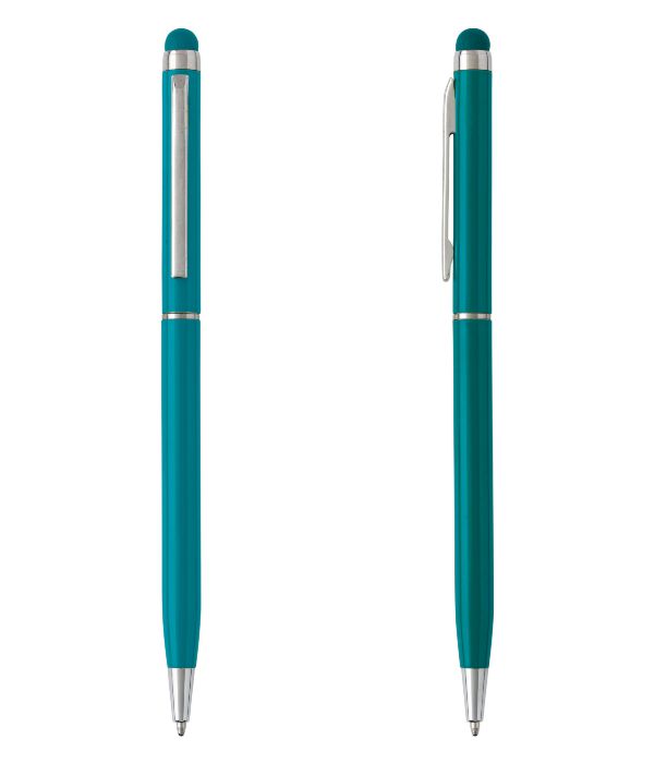 Bolígrafo Touch Aluminio Verde. Artículos Publicidad