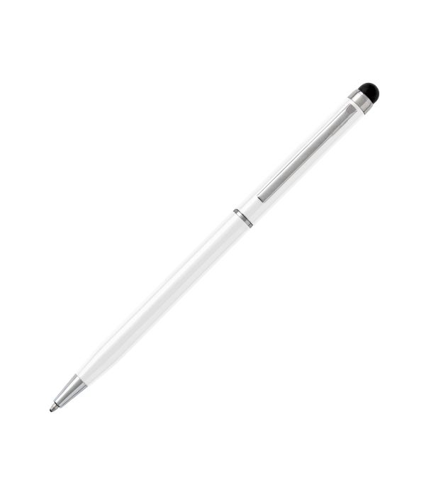 Bolígrafo Touch Aluminio Blanca. Artículos Publicidad