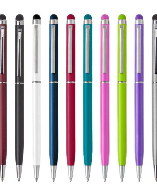 Bolígrafo Touch Aluminio Colores. Artículos Publicidad