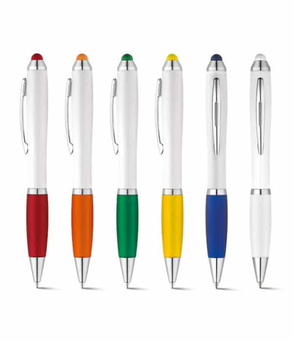 Bolígrafo Touch Publicidad con grip de colores