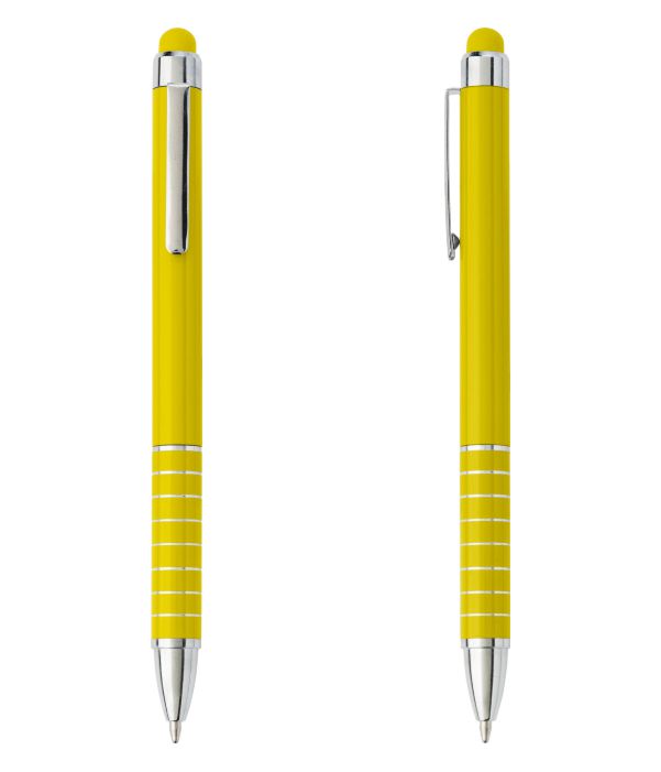 Bolígrafo Touch Publicitario Amarillo. Publicidad