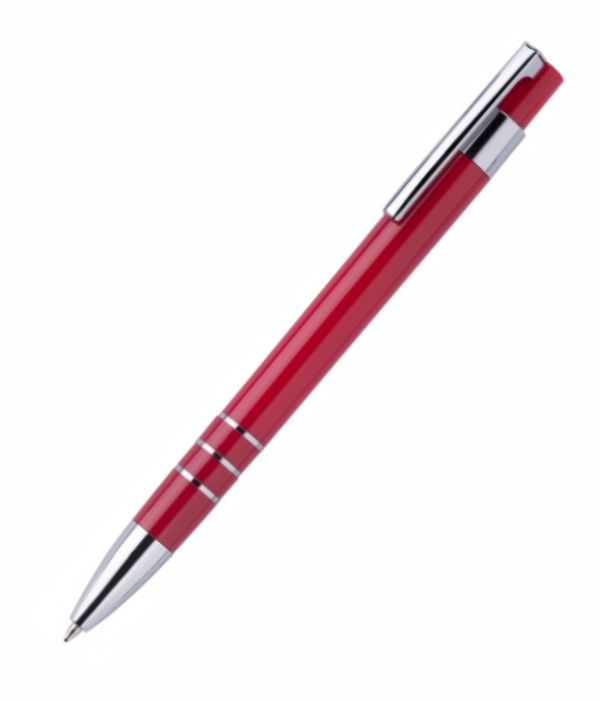 Bolígrafo de Plástico Elegante Rojo. Regalos Promocionales