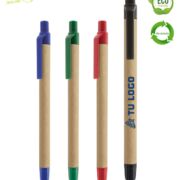 bolígrafos cartón reciclado touch gama de colores