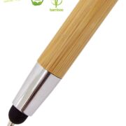 detalle punta touch boligrafo de madera de bambu