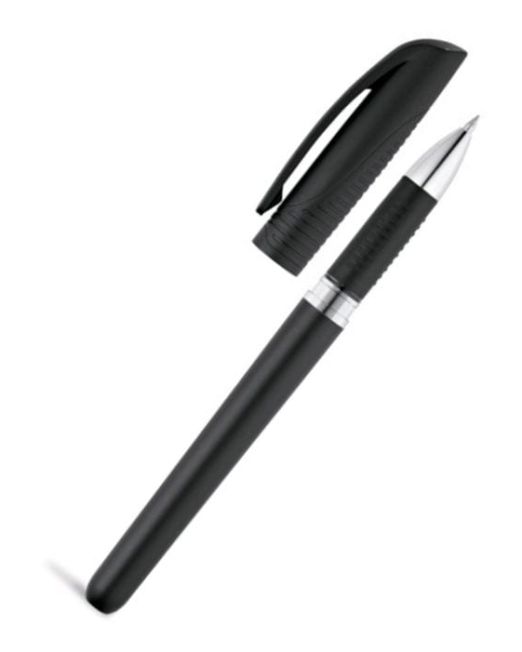 Bolígrafo Rollerball Gel sencillo, práctico y a buen precio. Roller fabricado en plástico ABS, carga de GEL de escritura rápida y fluida. Escritura tinta negra.