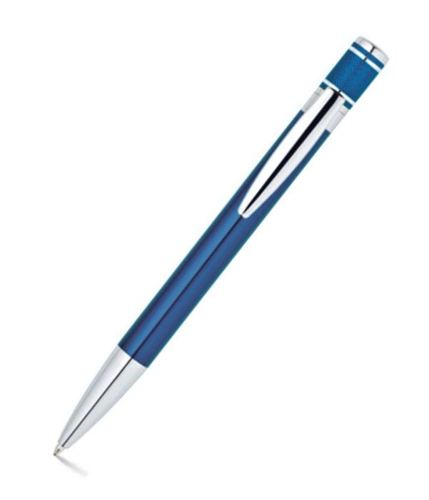 Bolígrafo Aluminio Azul