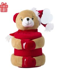 Manta Polar con Peluche Navidad