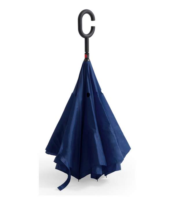 Paraguas Reversible Doble Capa Azul oscuro