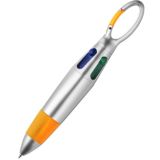 Bolígrafo mosquetón 4 Colores Naranja. Artículo Publicitario