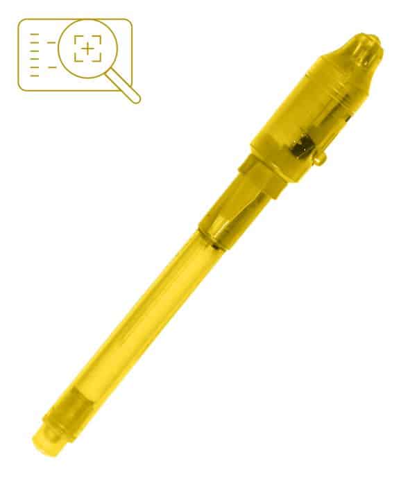 Bolígrafo Tinta Invisible Amarillo. Regalos publicitarios niños