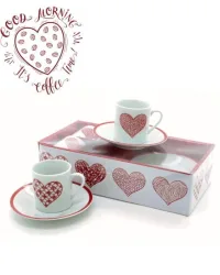 Juego de tazas San Valentín