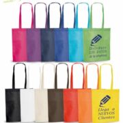 Bolsa Feria Non Woven Personalizada con tu Marca. 80 grs/m2, Terminación termosellada. Muchos Colores muy llmativos para publicidad empresarial. Artículo promocional