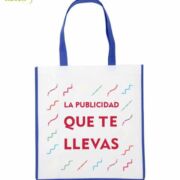 Bolsa De Super Publicitaria para merchandising. Azul