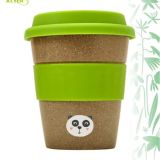 Vaso bambú biodegradable para publicidad verde