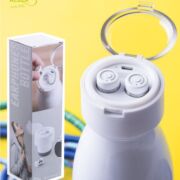 Botella con auriculares publicitaria. Detalle Auriculares