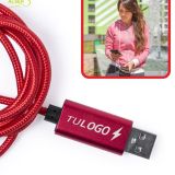 Cable cargador tipo-C 100 cm personalizado con logo. detalle