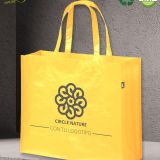 Bolsa Rpet Amarilla personalizada para publicidad