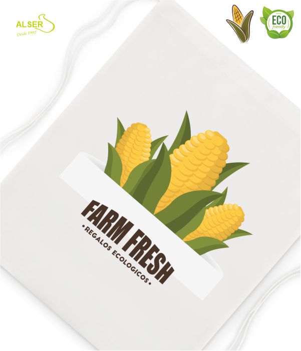 mochila cuerdas ecologica personalizable para publicidad de empresa