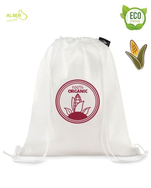 mochila cuerdas ecologica personalizable para publicidad de empresa