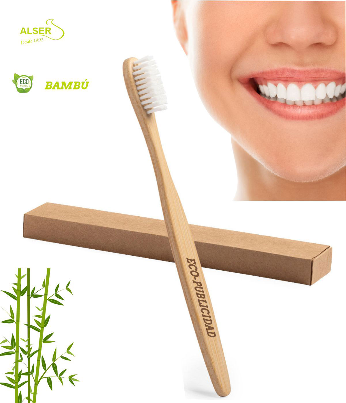 cepillo de dientes de bambu para promociones