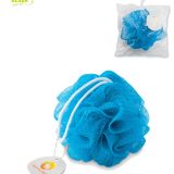 Esponja ducha personalizada para promociones de empresa Azul