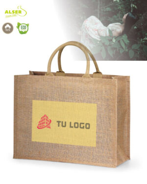 Bolsa de yute de algodon con logo