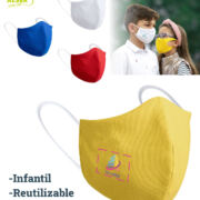 mascarilla infantil reutilizable. Personalizable