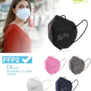 Mascarillas FFP2 personalizadas. Colores variados