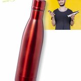 Botella personalizada doble pared roja