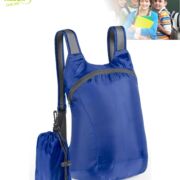 Mochila plegable azul