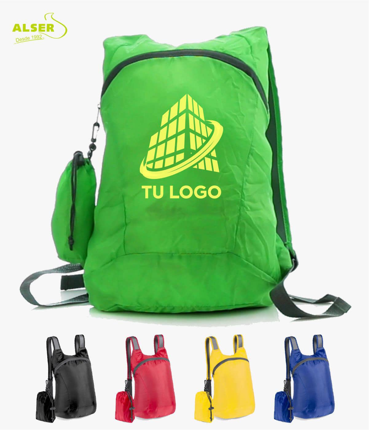 mochila plegable personalizada para promociones