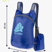 Mochila plegable guía de tamaño
