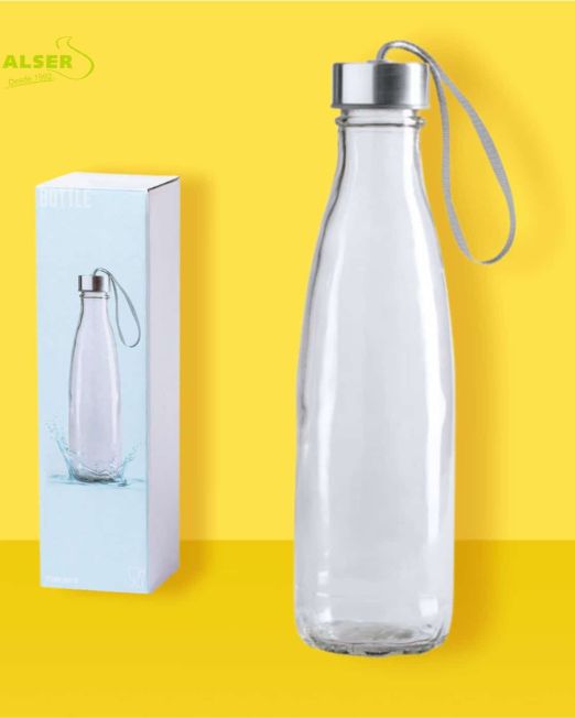 Botella de cristal para agua
