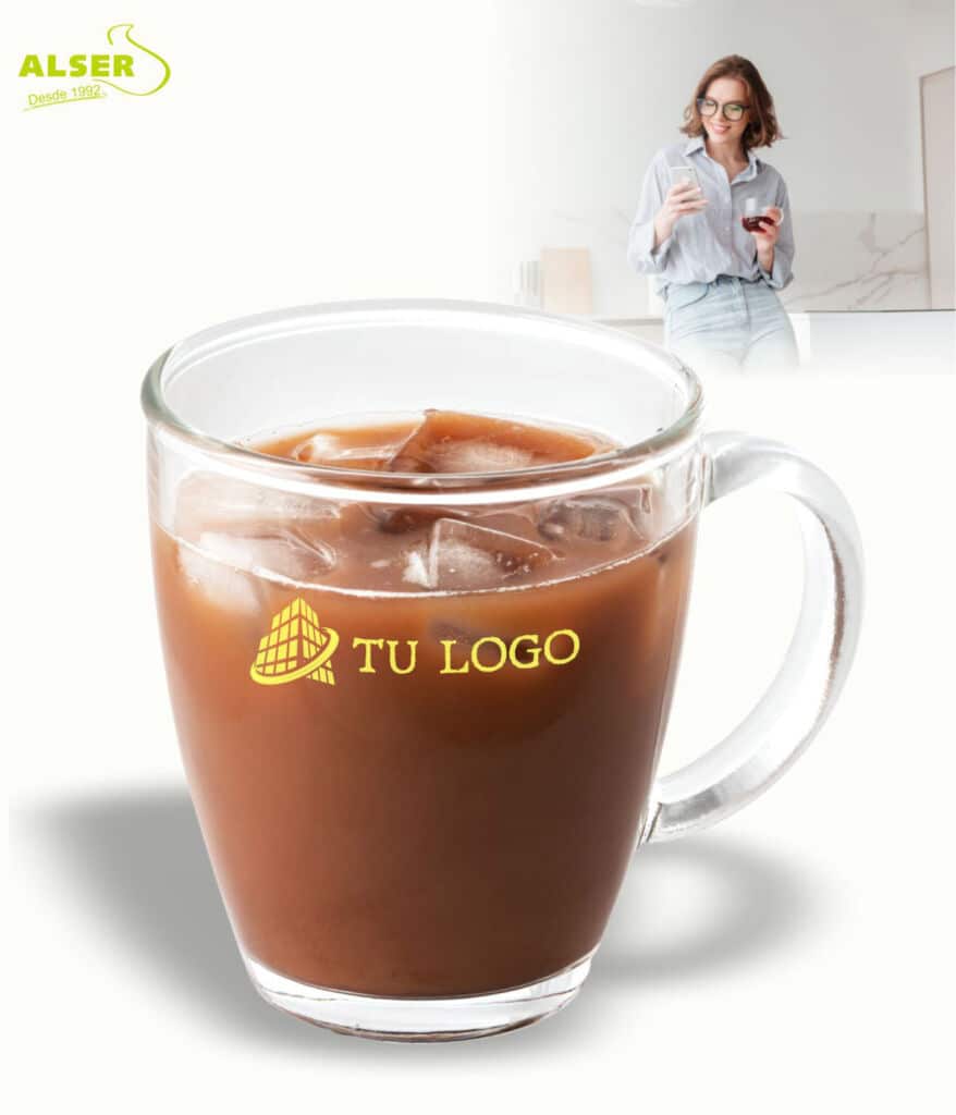 Taza para café vidrio 16 oz. / 473 ml. – Arander web
