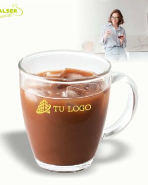 Taza de café de cristal 390ml.