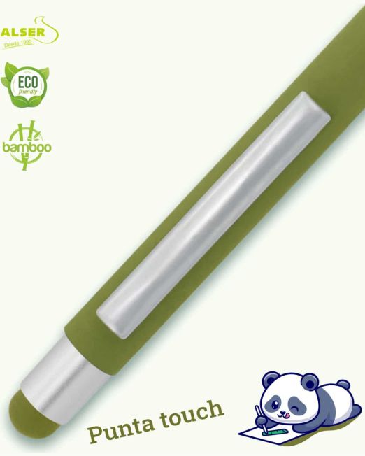 Bolígrafo bambu soft detalle touchs