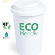 vaso biodegradable con tapa
