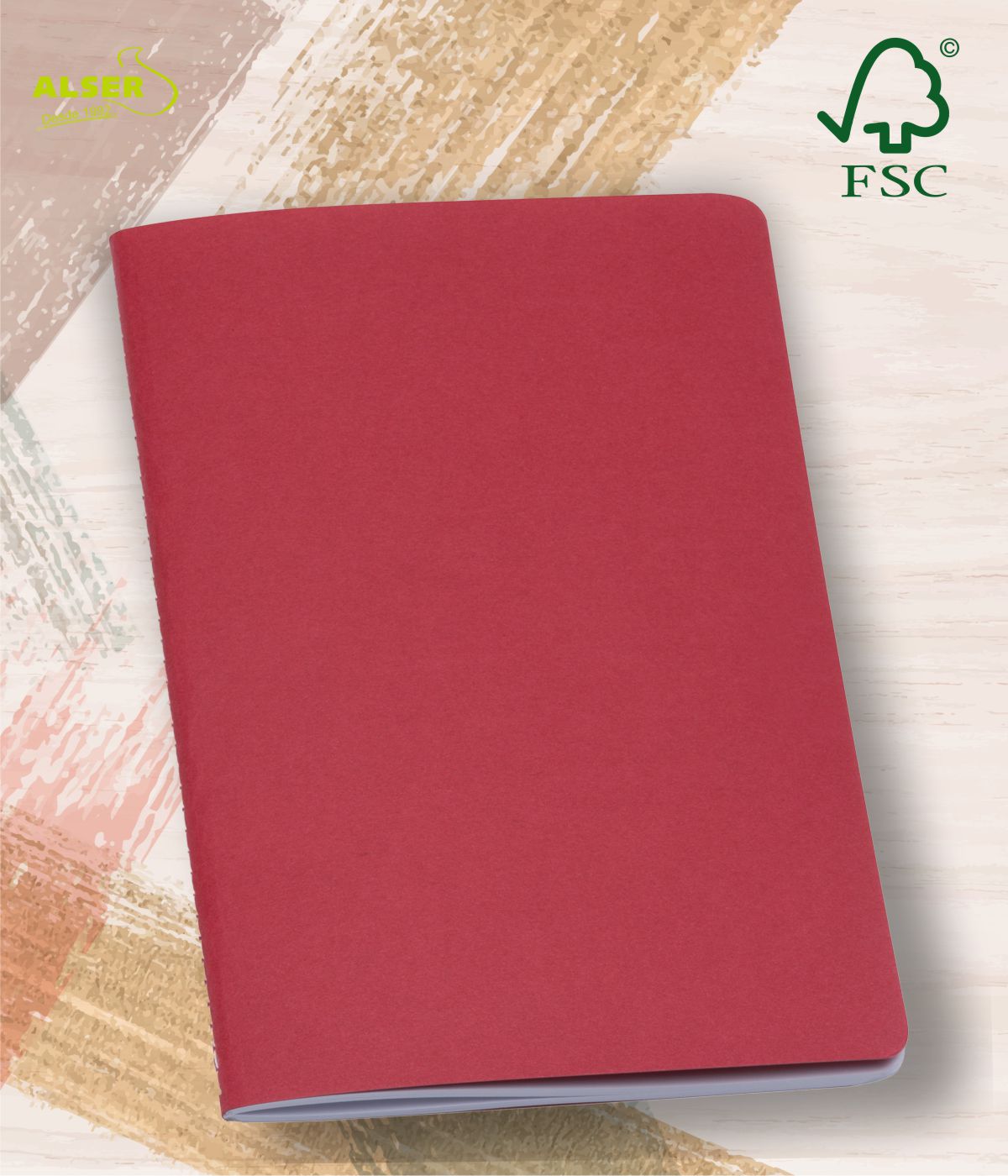 Cuaderno hojas blancas Rojo