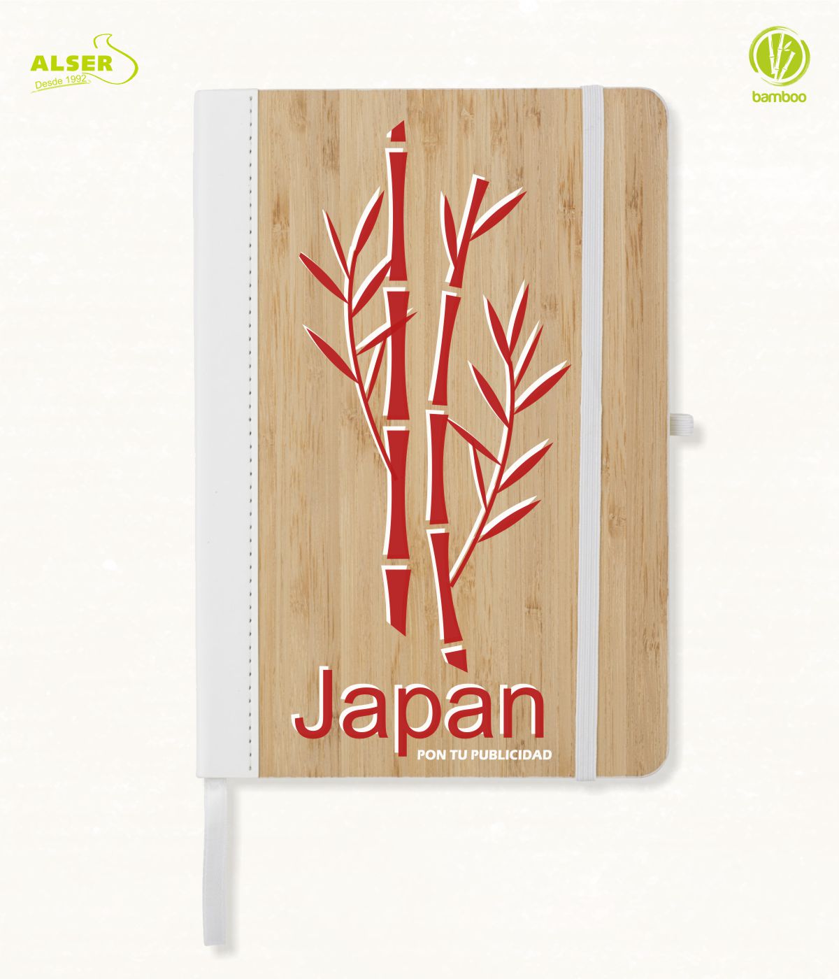 libreta bambu para publicidad