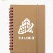 cuaderno espiral roja