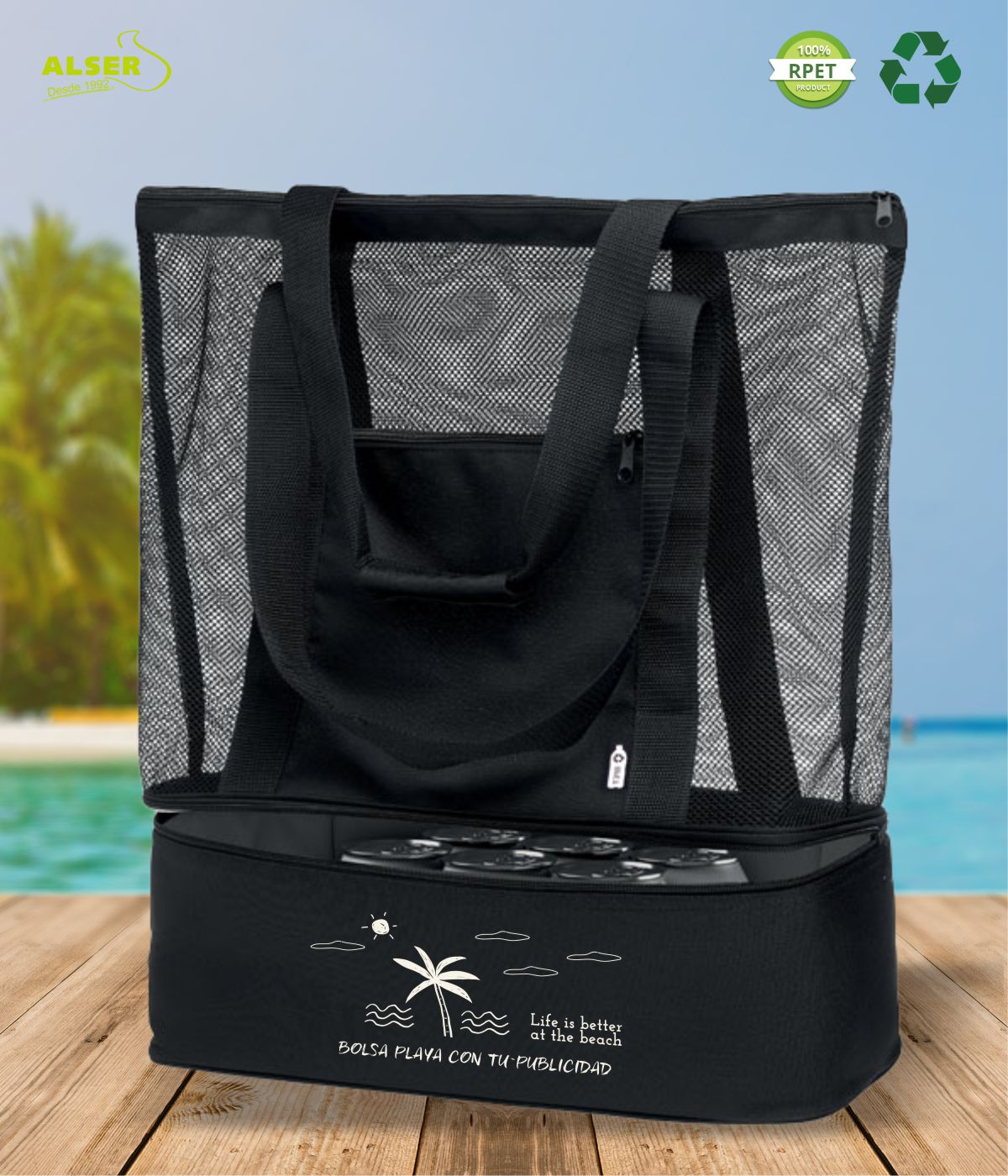🌊 Bolsa de Playa Sostenible EcoWave