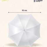 Paraguas transparente barato tamaño